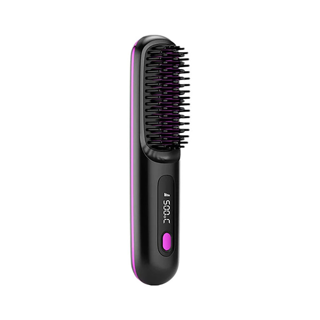 Nexa Grid Cordless Hair Straightener Brush | Portable USB-C Rechargeable Heated Comb with 3200mAh Battery